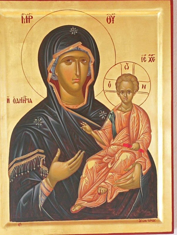 Mother Of God, Odigitria, Handcreated By The Monk Amfilochios, Mount ...